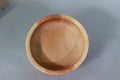 Top view of a maple bowl showing off the curly figure